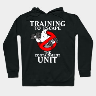 Ghost Training 80's Retro Paranormal Movie Gym Workout Meme Hoodie